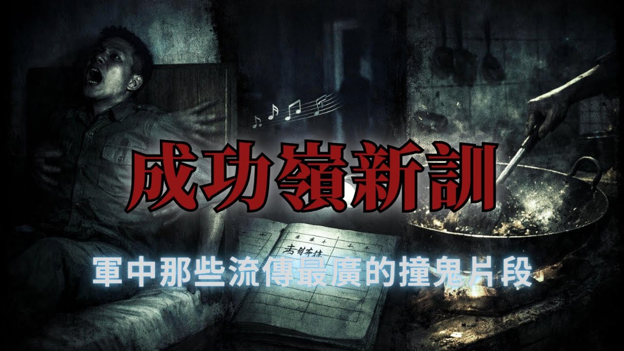 【暗巷夜語】半夜廁所傳來口哨聲，睡到一半被「牆後的手」推醒，凌晨伙房的炒菜聲，成功嶺流傳最廣的撞鬼片段｜真實故事｜網友投稿｜親身經歷｜靈異故事｜鬼故事