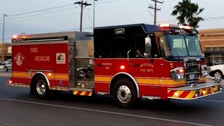 Mission fire department Engine-2 responding to an MVA