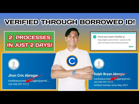 How To Verify Coins. PH Account Using Borrowed ID