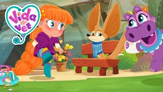 Juno the Patient + More Vida the Vet ⛑ Cartoons for Kids | Animal Fun | Good Habits | Healing up