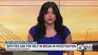 VIDEO: Dorchester County deputies searching for vehicle break-in suspects
