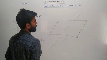 Anle between Line and Plane in 3D | JEE MAINS | JEE ADVANCED - 10 | IXPOE