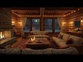 Warm Winter Focus Jazz ❄️ Fireplace Sounds for Deep Study &amp; Productive Thinking