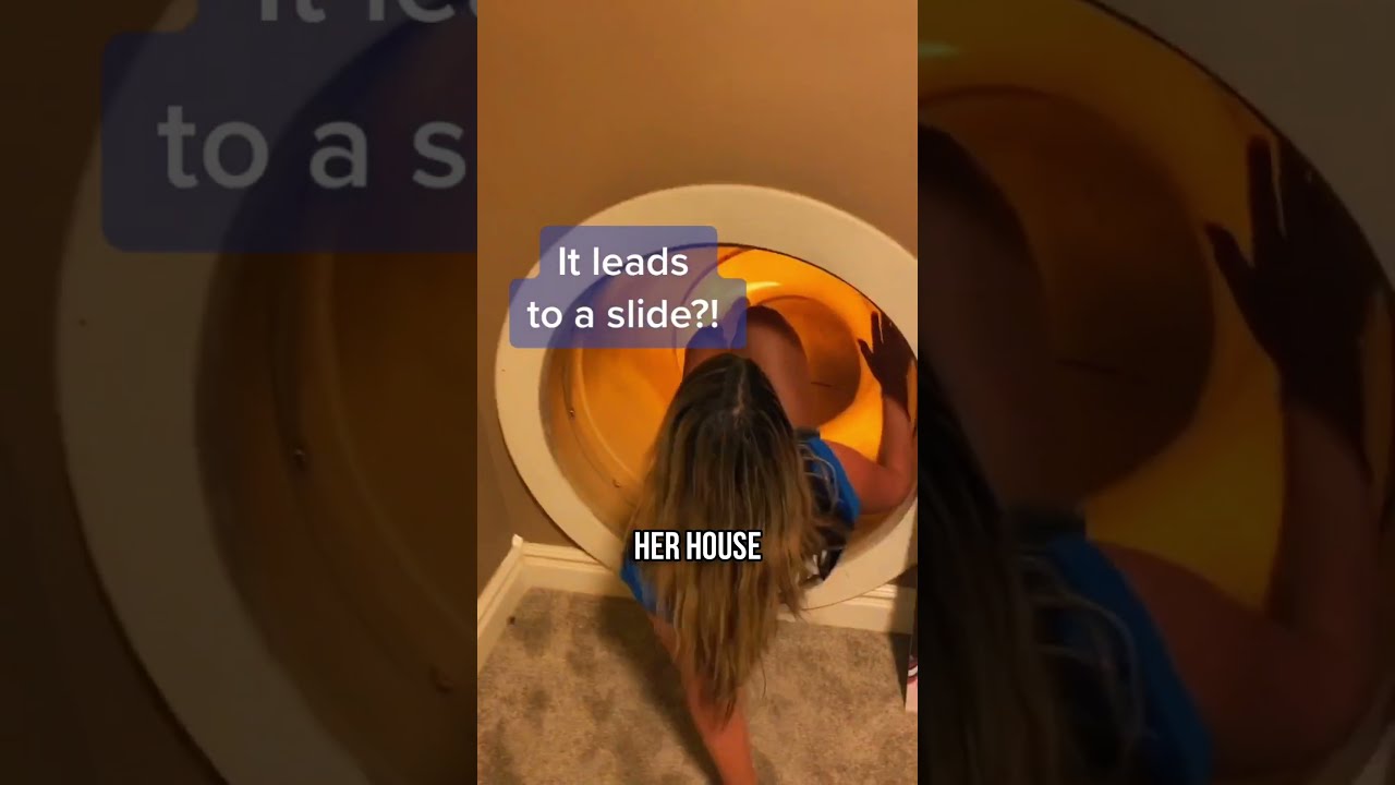 Secret Slide Inside Her House 