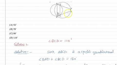 Find ∠BEF | Cyclic Quadrilaterals ABCD & ABEF | ∠BCD = 110° | Class 10 Maths Geometry Solution