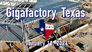 &quot;Production Cranks Back Up&quot;  Tesla Gigafactory Texas 1/18/2024  9:23AM