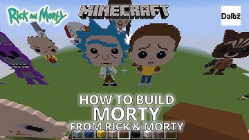 Minecraft Pixel Art - Morty from Rick & Morty