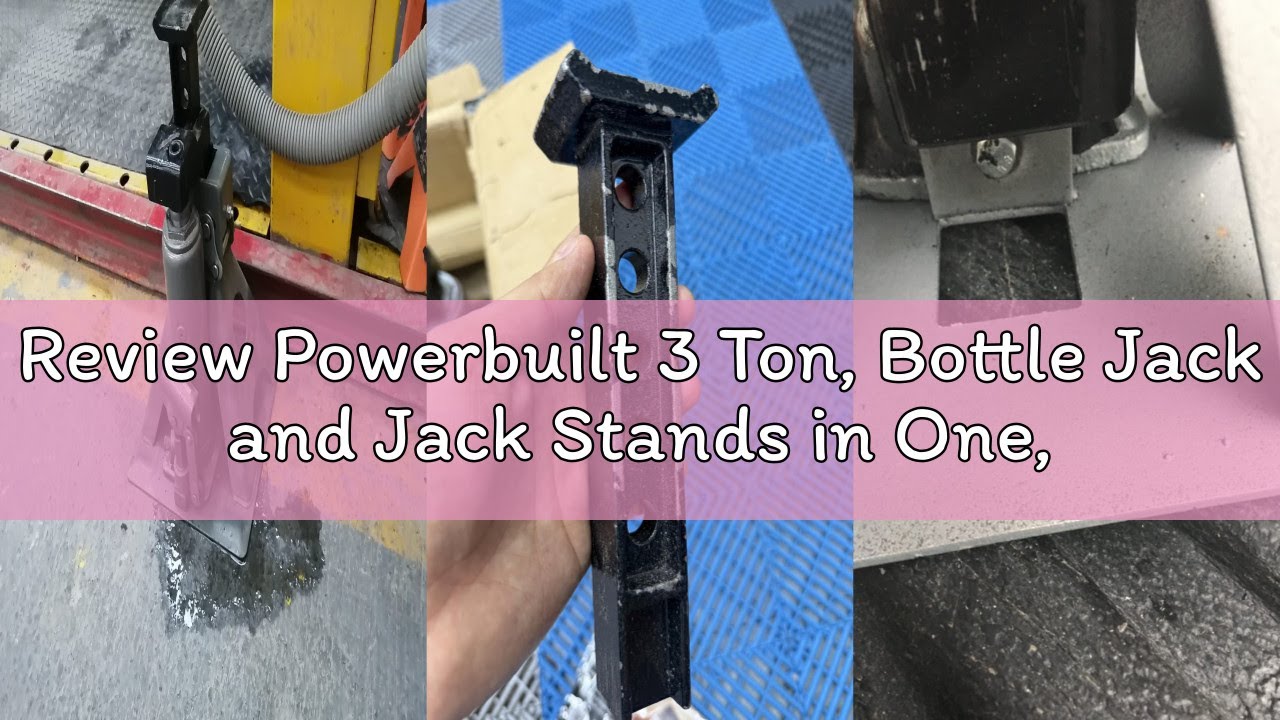 Review Powerbuilt 3 Ton, Bottle Jack and Jack Stands in One, 6000 Pound Capacity, All-in-One Car Lif