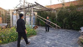 家里的旧梯子坏了，做了一个新的，顺便做一个竹喇叭【阿木爷爷 Grandpa Amu】