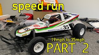 Tamiya GRASSHOPPER speed run PART 2 titan 550 and cheap brushless UPGRADE