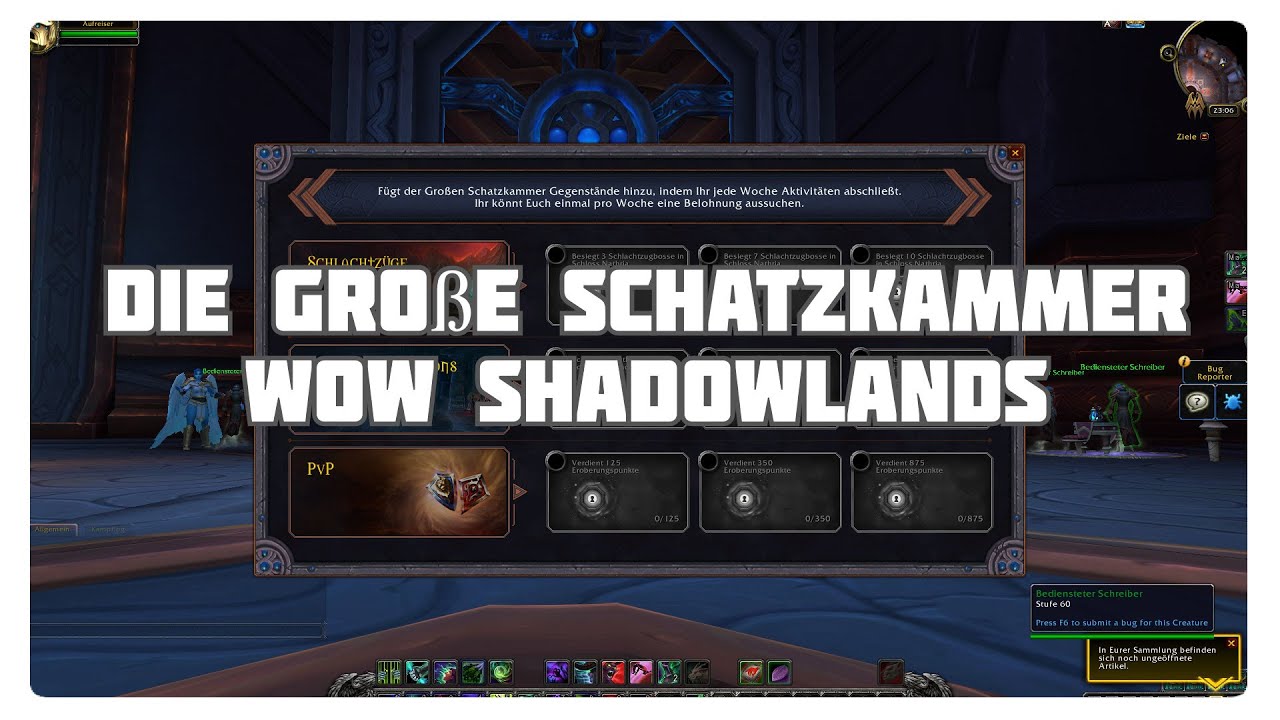 Die Grosse Schatzkammer Wochentliche Belohnungen In Shadowlands