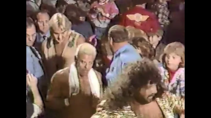 Barry Windham and Ron & Jimmy Garvin in action   W...
