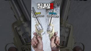 Rdr2 LeMat Revolver Engraving | Low VS Ultra #rdr2 #shorts #gaming #graphics #reddeadredemption2