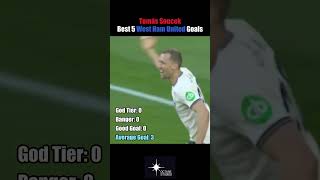 Tomáš Souček: 5 goals of pure midfield magic. Tell us your favorite in the comments! 🇨🇿 #tomssouc
