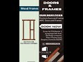 Top Doors and Frames in Bangalore | Premium Wooden & Custom Designs