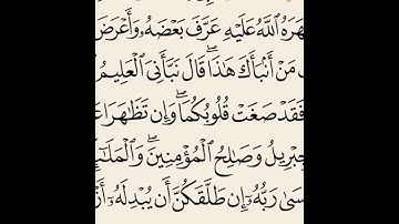 سورة التحريم من آيه 6 إلى آيه 9