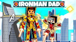 Raised By IRONMAN DAD In Minecraft (Hindi)