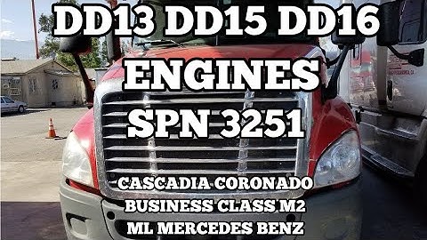 Freightliner cascadia DD13 DD15 DD16 spn 3251 fmi 02 DOC DPF pressure high SCR box