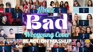 ATEEZ (에이티즈) - 'Bad' Wooyoung Cover on Studio Choom REACTION MASHUP