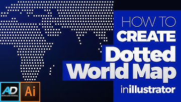 How to Make Dotted World Map Design in illustrator | Adobe Illustrator Tutorial
