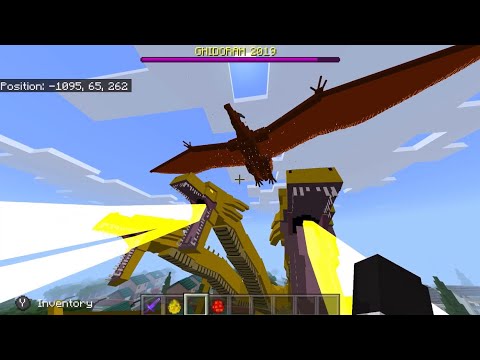 Rodan vs King Ghidorah (In Minecraft) - YouTube