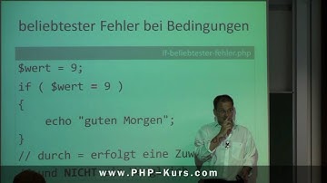 unter PHP beliebter Fehler bei if-Vergleichen und wie man diesen umgeht - PHP Tutorial