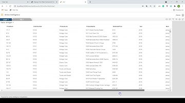 How to create a simple table in AIV