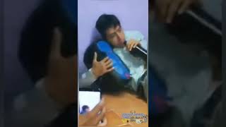 Drunk guy listening sad songs of Saint Seiya