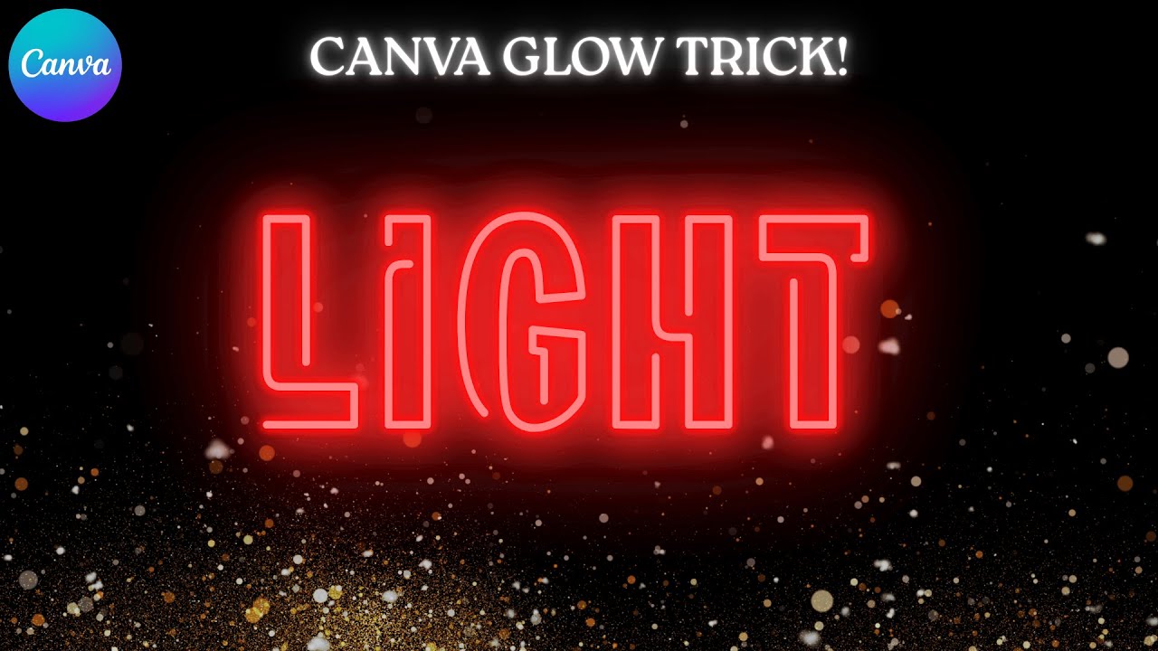 Create a Neon Light Text Effect in Canva (2025 Tutorial)