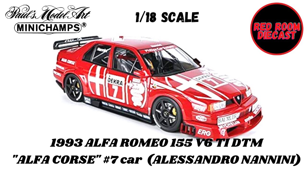 MINICHAMPS 1/18アルファロメオ155 V6 DTM Nannini 【公式通販】