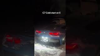Massive Cold Start  Corvette C7  *CAMMED OUT* 😮😮😮