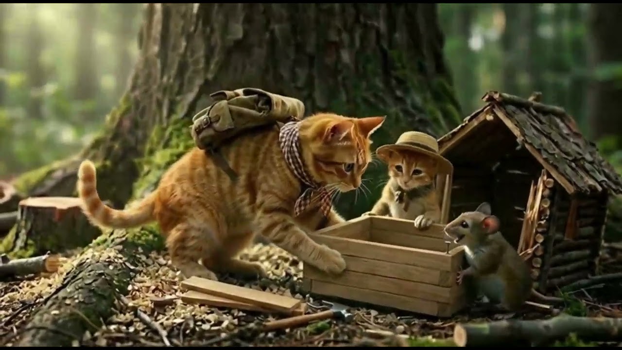 They Found a Tiny Mouse With No Home… What This Cat Family Did Next Will Melt Your Heart