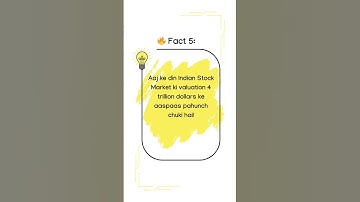 Fun Fact About Indian Stock Market You Didn