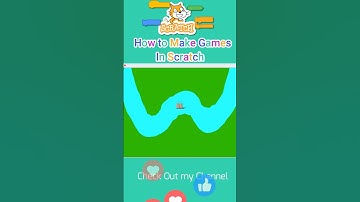 How to Make a River Run Game in Scratch #games #scratch #shorts