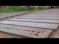 concrete fence panel making process diy