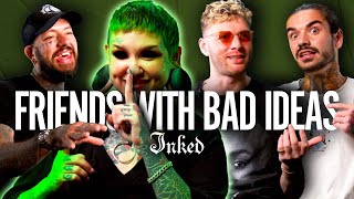'I Can't Be Attached to Your Whack Tattoo Idea!' Inking Friends | Tattoo Artists React