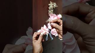 rose petals bridal flowers making / wedding garland / reception veni #bridalflower #jadaiveni #short