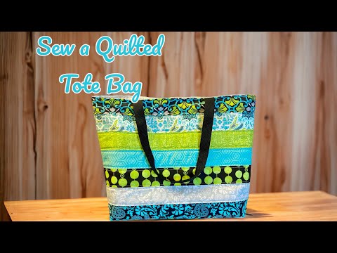How to Sew a Quilted Tote Bag with Scrap Fabric or Jelly