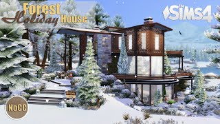 Forest HOLIDAY House • Granite Falls | NoCC | THE SIMS 4