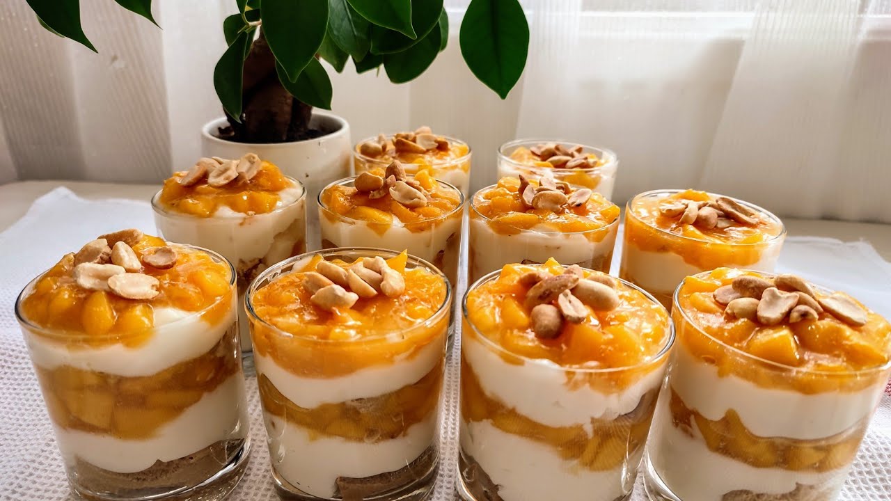 PRATİK ve LEZZETLİ Bu Şeftalili cuplar GÖRÜNTÜSÜYLE  ???? ENFES Kedi Dilli Şeftali Soslu Muhallebi ????