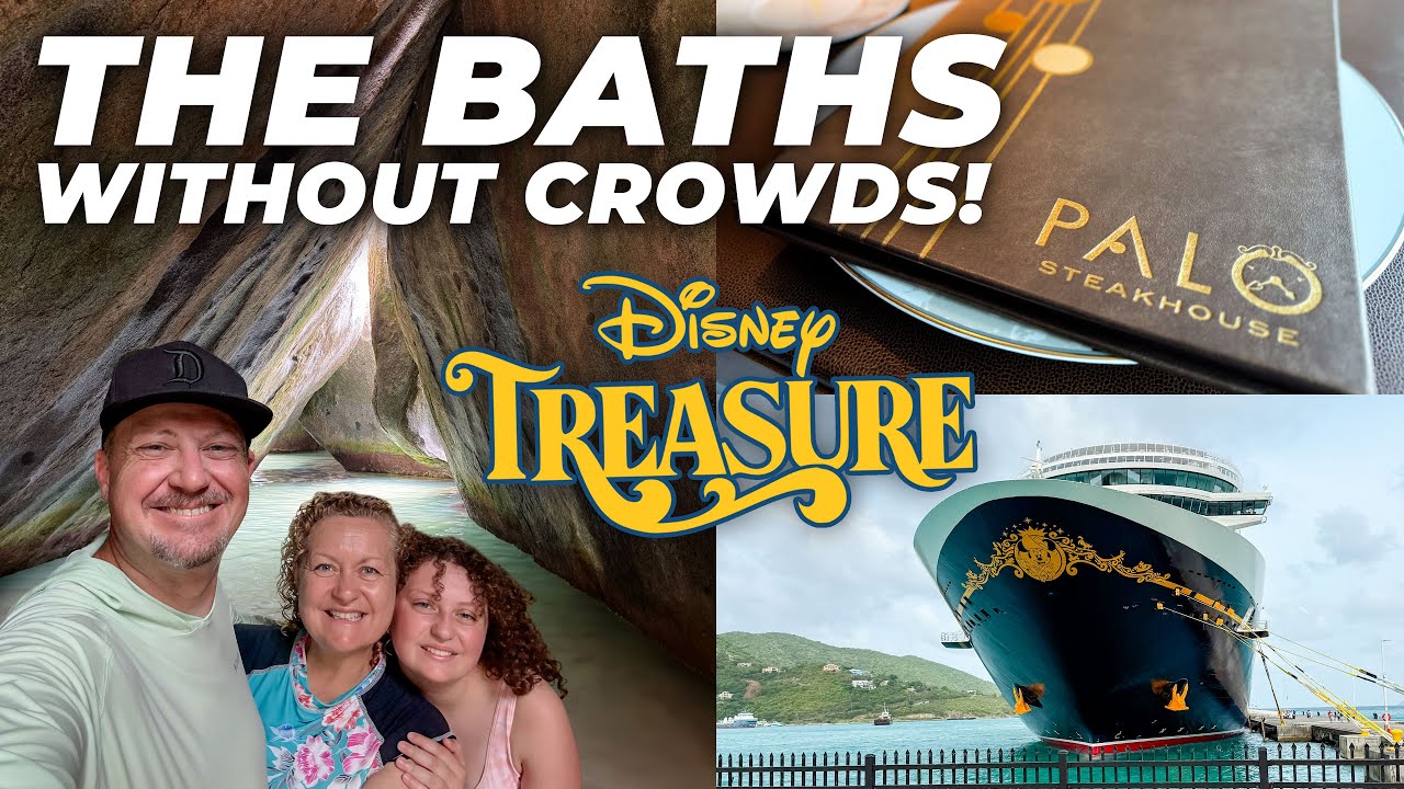 Avoiding Crowds at The Baths on Virgin Gorda! Palo Dinner and Fireworks 🎆 Disney Treasure