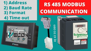 How to connect modbus communication RS485 | Easy PLC