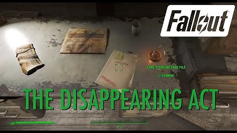 Fallout 4 - The Disappearing Act (Nick