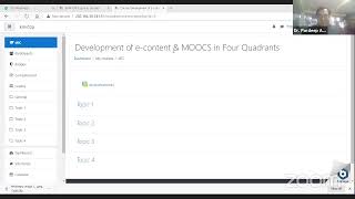 One Week Online National Faculty Development Program on Development of content & MOOCS