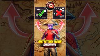 Best Settings Lag Fix Sensitivity ✅🤯#shorts