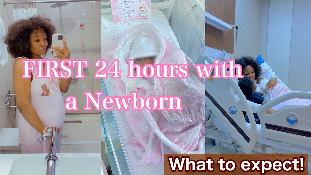 First 24 hours with a newborn baby at home + my toddler's reaction to a newborn baby