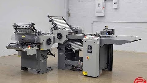 1998 Baum 2020 Pile Feed Paper Folder with 8 Page Unit