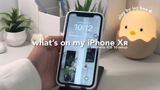 what’s on my iPhone XR — aesthetic iOS 16 setup in 2023