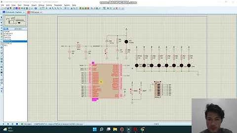 Simulasi rangkaian running LED menggunakan Atmega16 dengan software proteus dan AVR