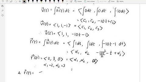 Section 13.4 Motion in Space: Velocity and acceleration: MATH251
